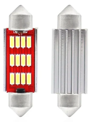 Oblíbený Amio 01291 Žárovky LED CANBUS 4014 12SMD Festoon C5W C10W C3W 41mm White 12V/24V