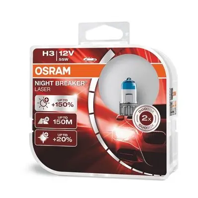 Tovární Cena Osram 64151NL-HCB Žárovka, dálkový světlomet 12V H3 55W PK22s 2Ks