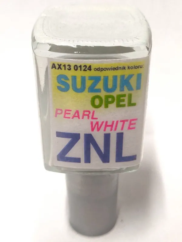 Tovární Cena ARASYSTEM Lakovací tužka ZNL Pearl white Suzuki (2009-2022) a Opel (2009-2015) 10 ml