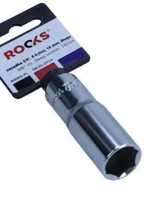 Rooks Nástrčná hlavice, šestihran 16mm, dlouhá OK-01.2714 Finální Výprodej