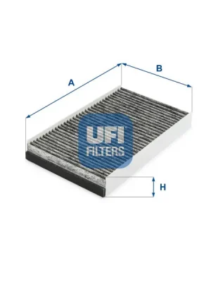 Filtr, vzduch v interiéru UFI 54.267.00 Zlevněný