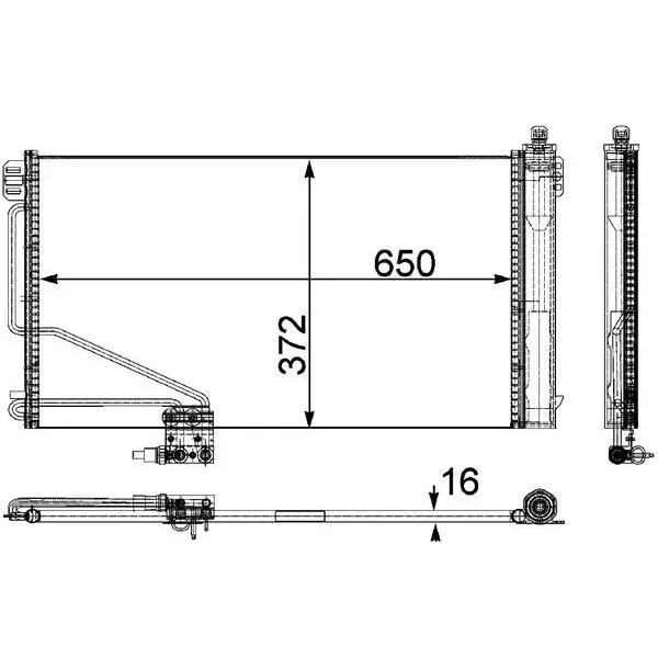 Akce Kondenzátor, klimatizace MAHLE AC 448 000P
