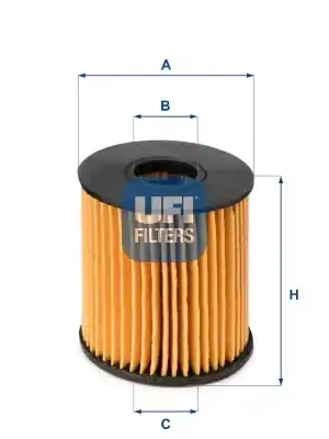 Olejový filtr UFI 2506000 Oblíbený