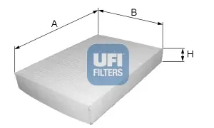 Filtr, vzduch v interiéru UFI 5318300 Pouze Dnes