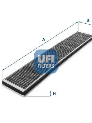 Filtr, vzduch v interiéru UFI 5412100 Výprodej