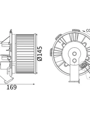 vnitřní ventilátor MAHLE AB 88 000S Finální Výprodej