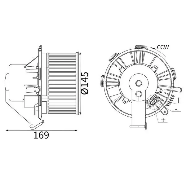 vnitřní ventilátor MAHLE AB 88 000S Finální Výprodej